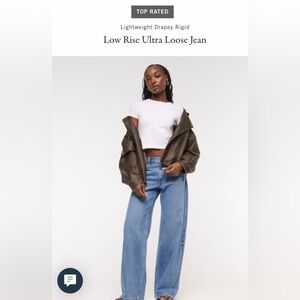 Abercrombie and Fitch, low rise, ultra loose, new with tags, size 27